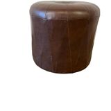 Vintage brown pouf from the 70s