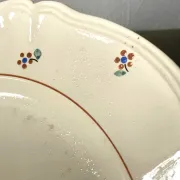 Set of three serving dishes Digoin Sarreguemines, Arromanches, around 1950