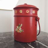 Painted pots and teapot