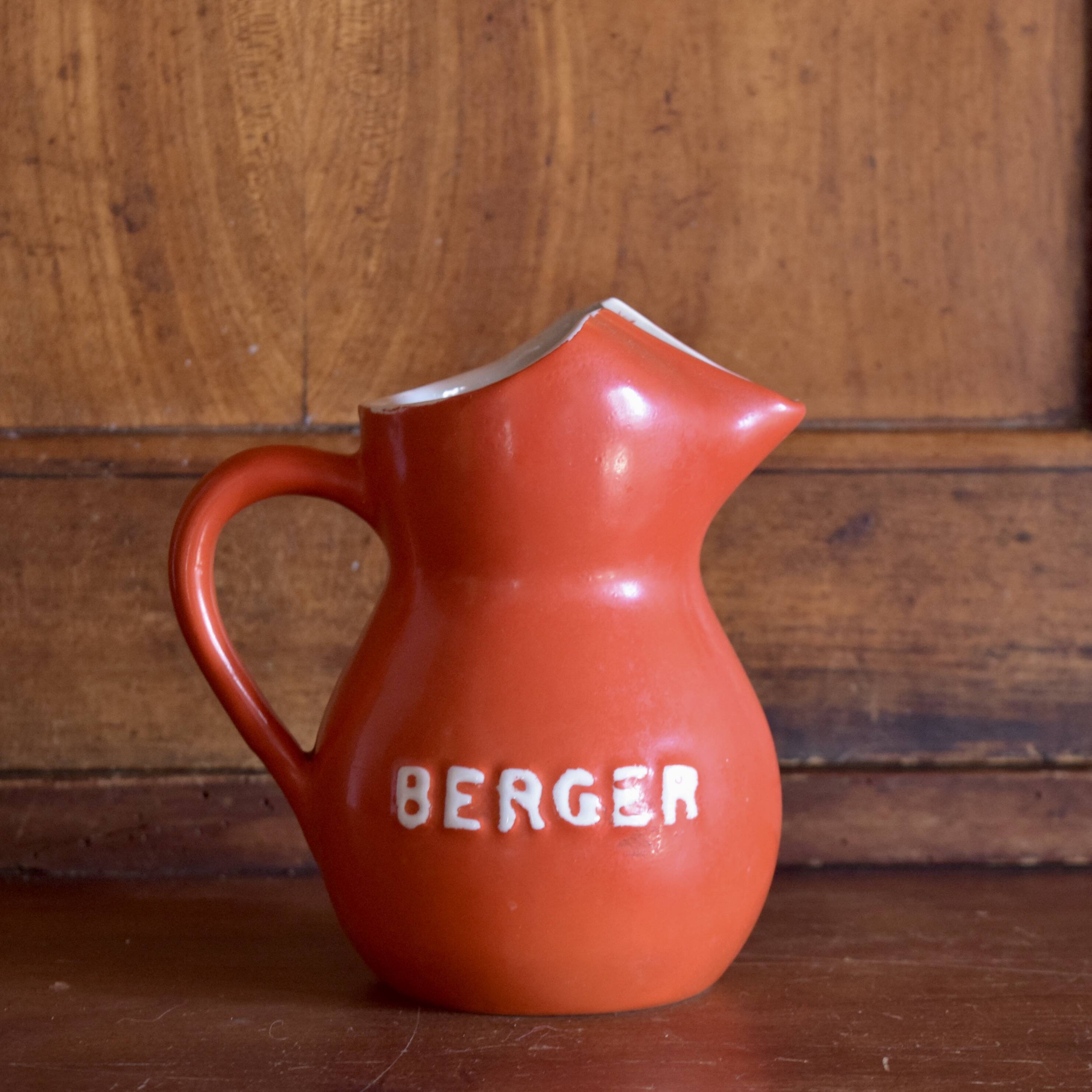 BERGER - Advertising Pichelt in red ceramic - 1960