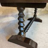 Vintage coffee table with turned wood legs