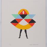 Sonia Delaunay: Carnival, signed lithograph