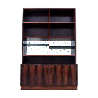 Bibliothèque, bois de rose, design danois, années 1960