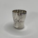 Silver timpani hallmarks Minerva goldsmith RB engraving floral decoration 40 grams