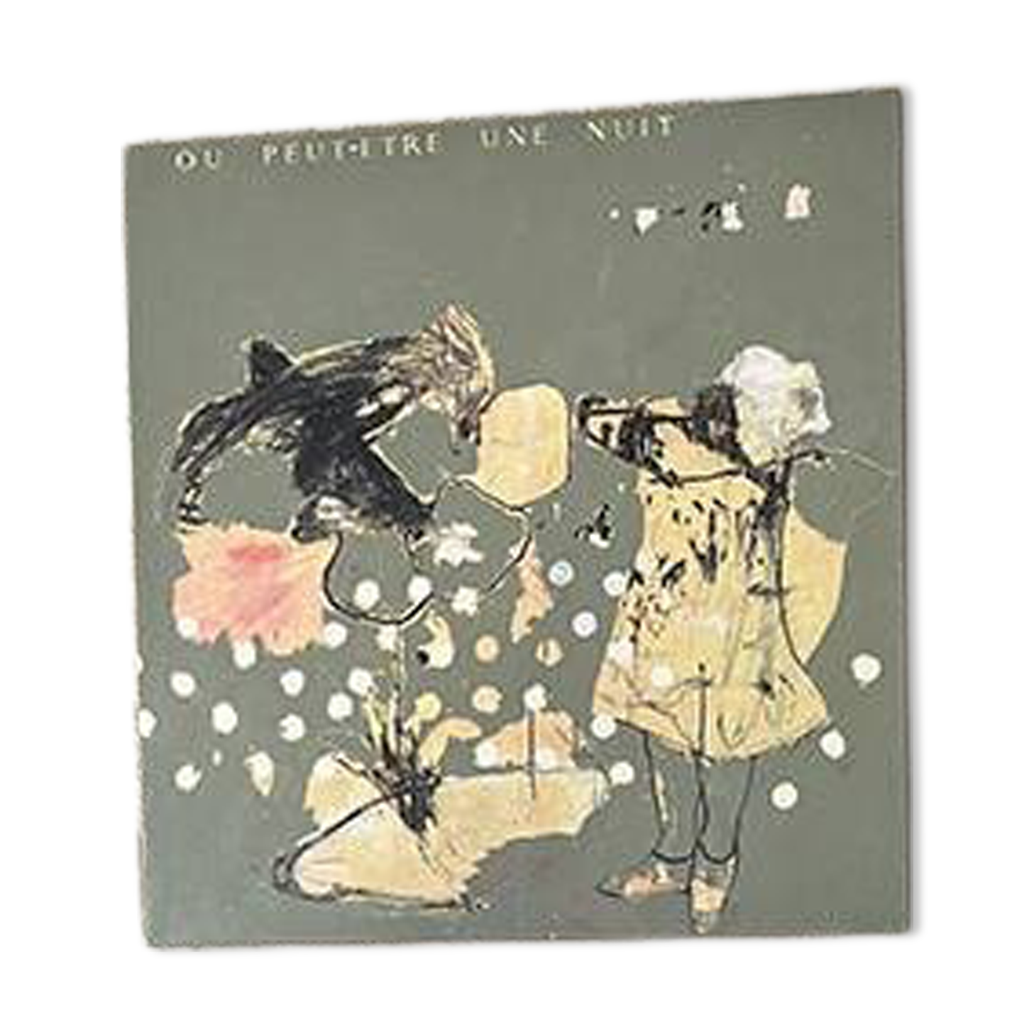 Blue flower floor lamp