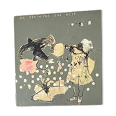 Blue flower floor lamp