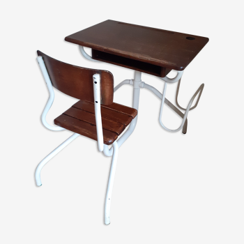 1-seater retro desk with satchel door