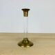 Vintage brass and plexiglass candle holder