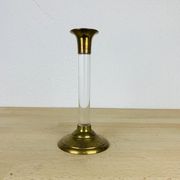 Bougeoir laiton et plexiglas vintage