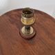 Vintage turned wooden lamp Art Deco style