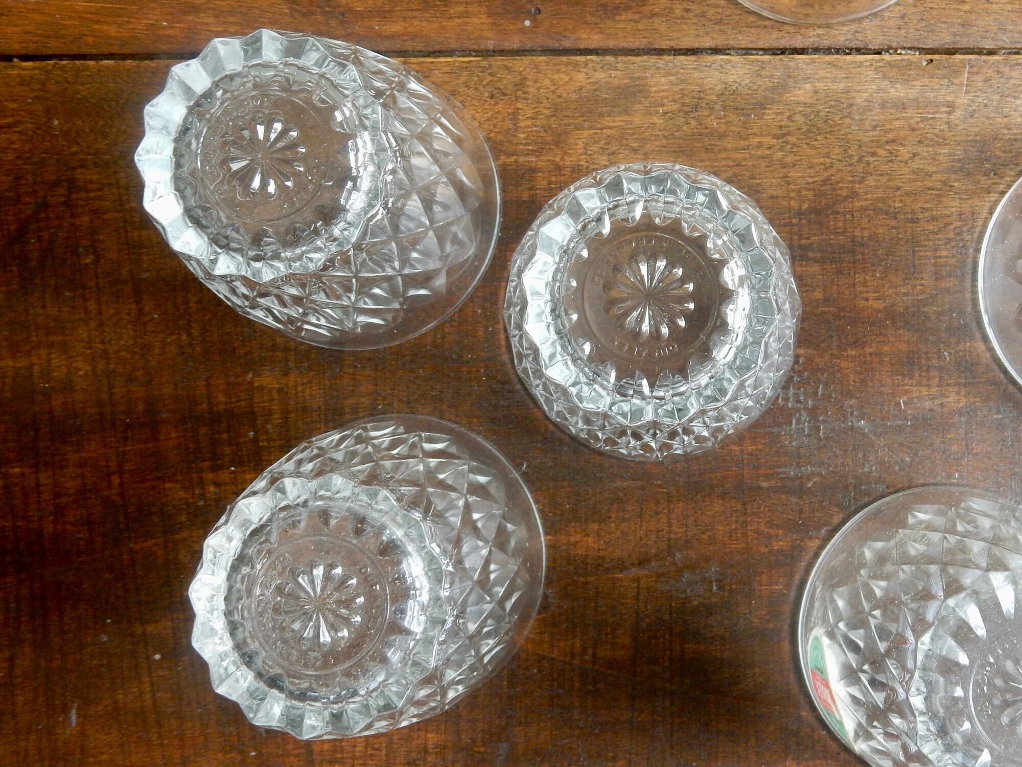 6 verres à eau de cantine Duralex fabriqués en France