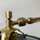 Pair of old vintage blue enamelled wall lamps