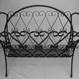 vintage wrought iron magazine rack Chaty Vallauris