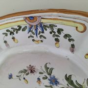 Assiette ancienne en faïence vieux Nevers fin 19ème