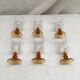 Lot de six verres à  pied estampillé France  dimension : hauteur -14cm- diamètre -7cm-