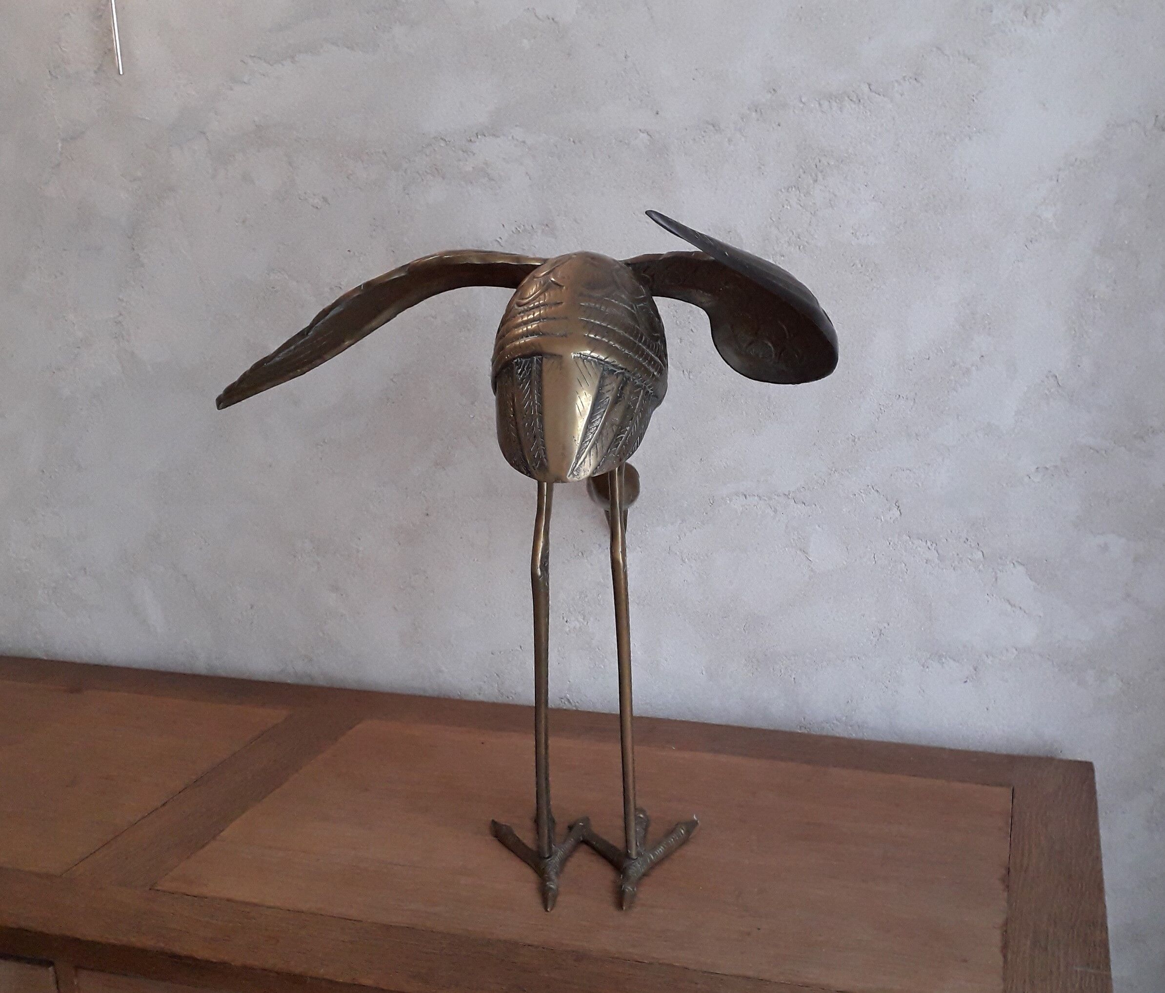Brass heron