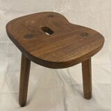 Solid oak tripod stool