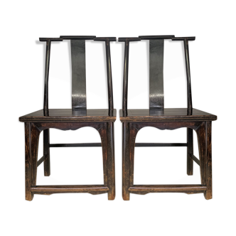Pair of Chinese chairs