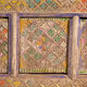 Antique polychrome carved low cabinet in pine – Xinjiang, circa 1900