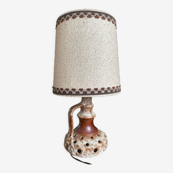 Vintage table lamp with original lampshade