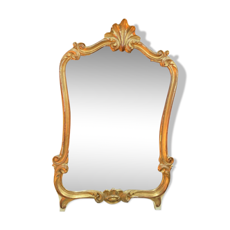 Miroir en bois doré