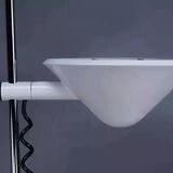 White floor lamp, Italian design from the 70s by Mauro Mazoll