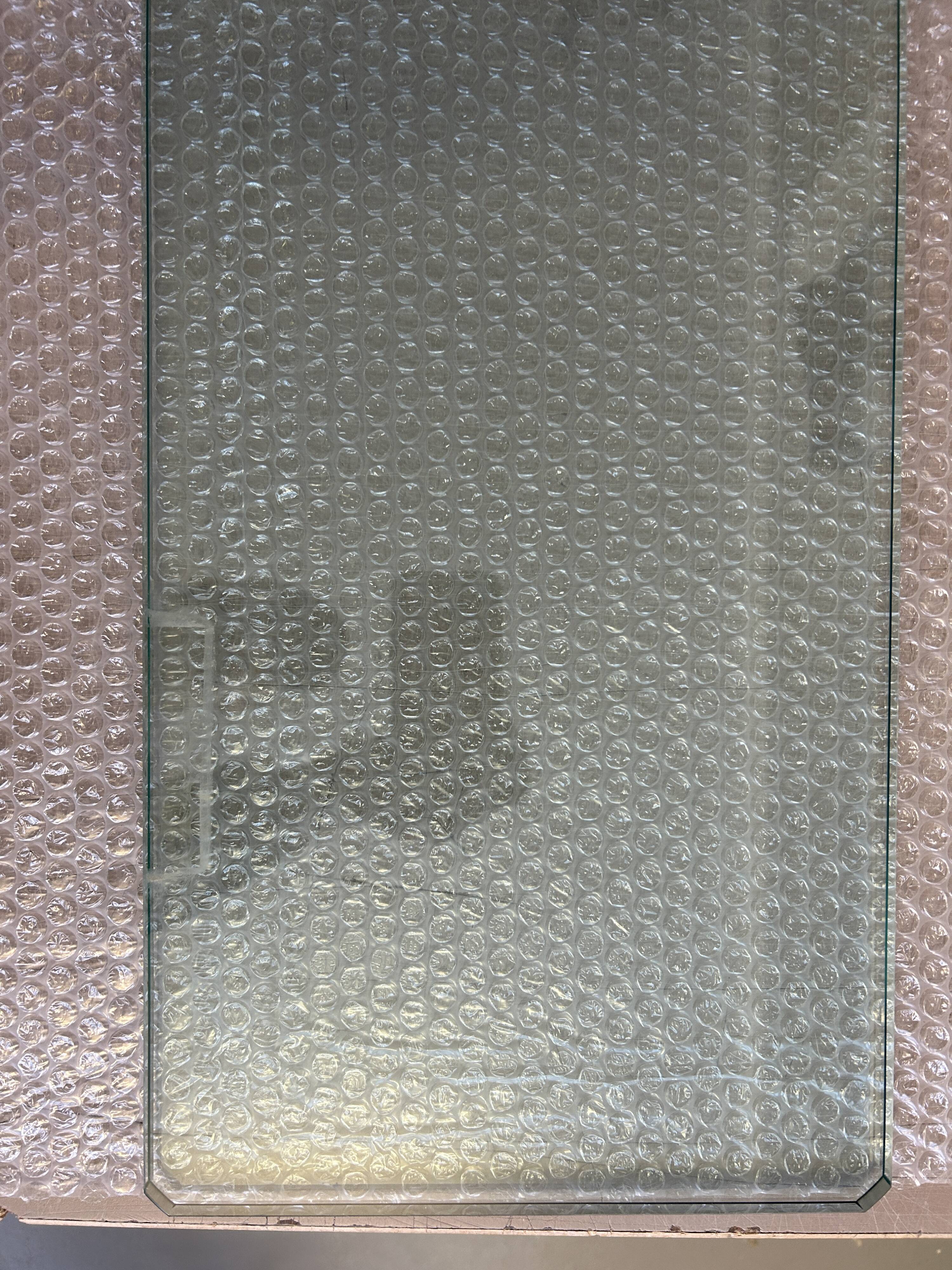 Stunning shelve Glass with Bronze brackets 1970s Peter Ghyczy