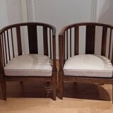 Pair of art deco armchairs