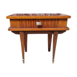 Varnished wood bedside table, 60