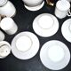 Empire coffee service in porcelain, 19th century swan neck, Paris porcelain