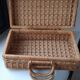 Rattan and wicker suitcase