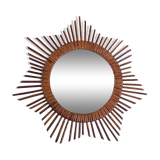 Rattan mirror from the 50s