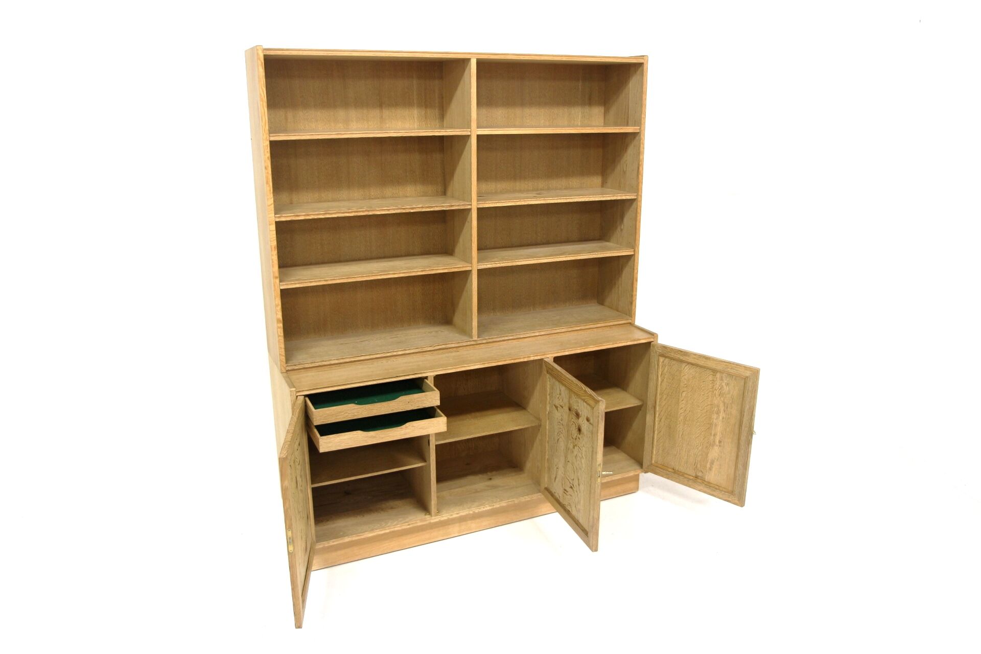 Oak chest of drawers-bookcase, Sweden, 1960