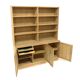 Oak chest of drawers-bookcase, Sweden, 1960