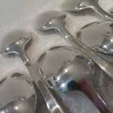 6 silver plated soup spoons by Christofle Concorde, 20.6 cm