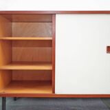 Buffet danois en teck vintage Commode portes coulissantes tiroirs