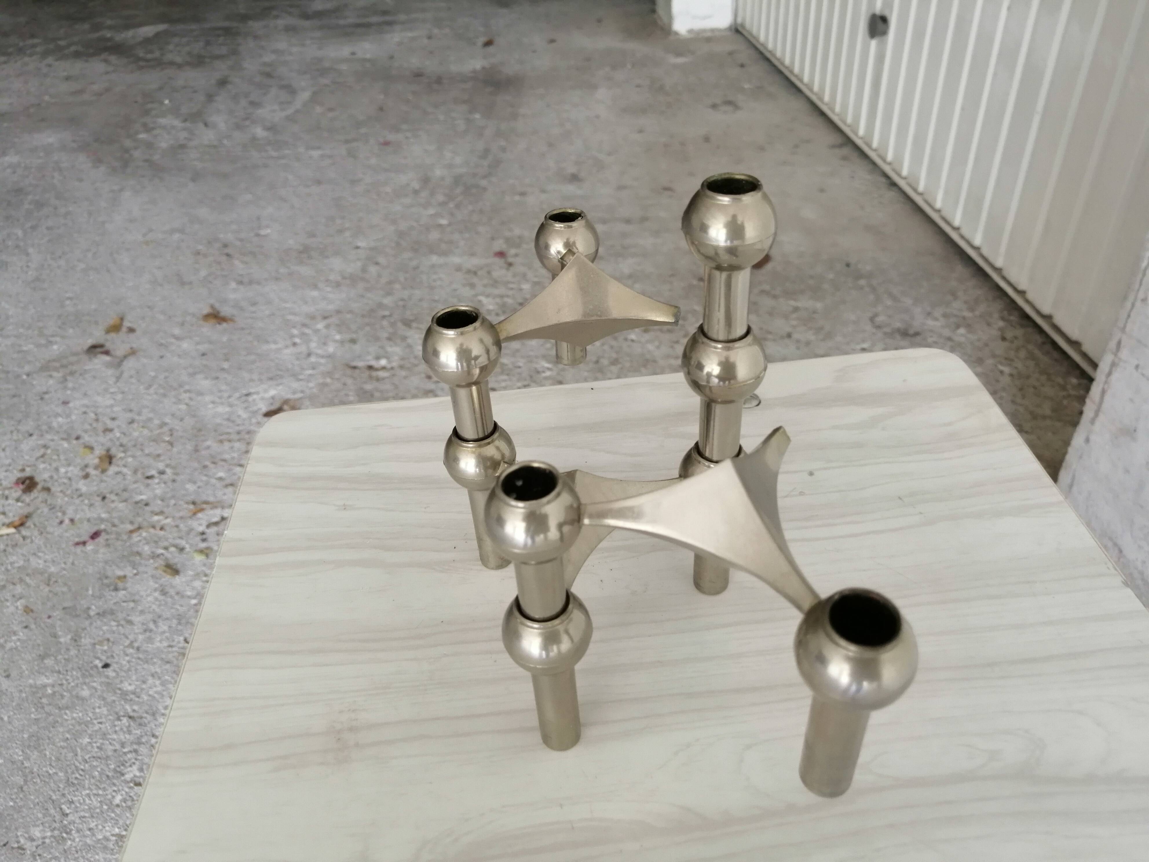 Bougeoir scandinave modulable en acier