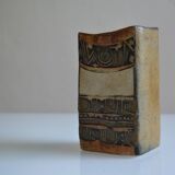 Brutalist stoneware vase by Louis Hudson circa 1950-1970
