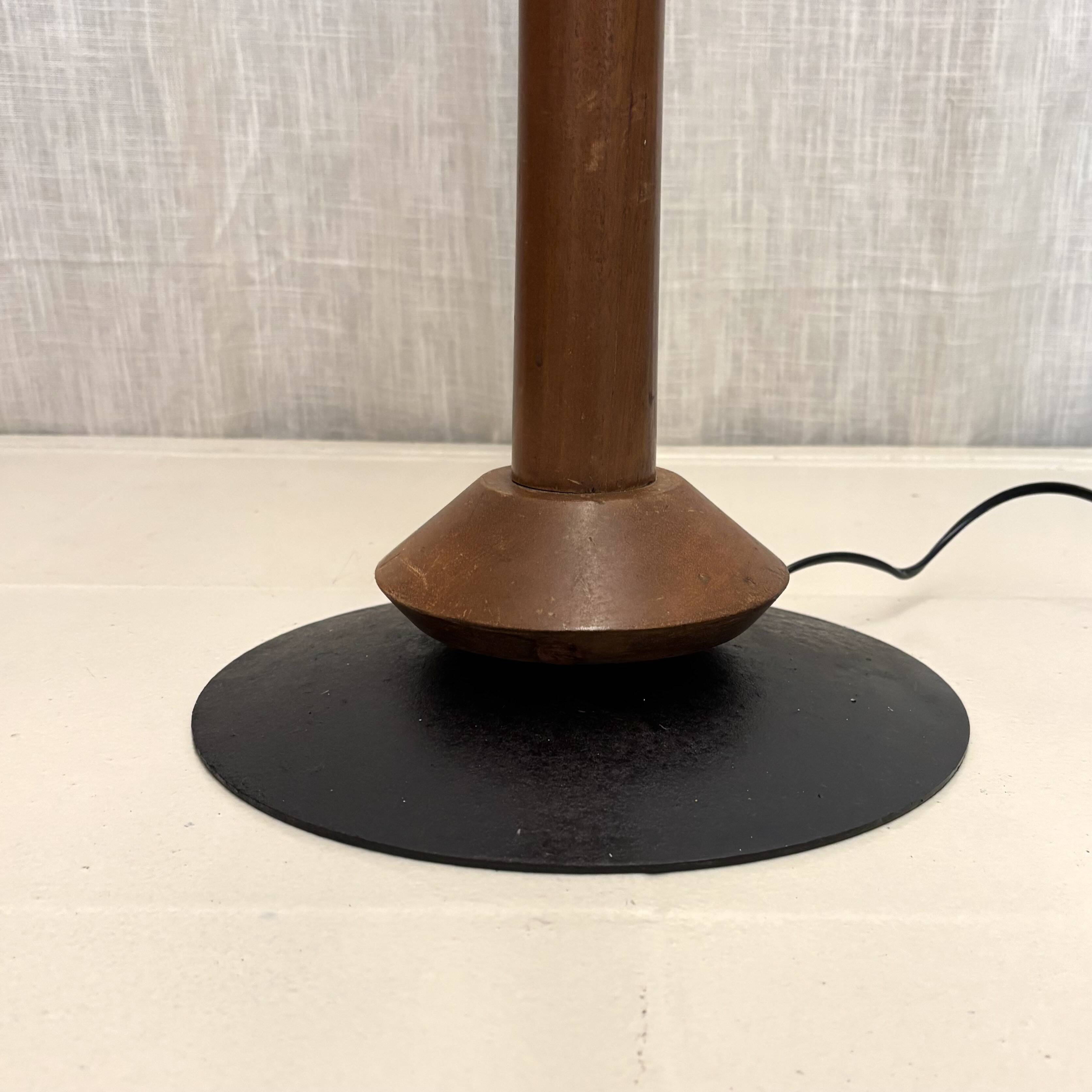 Scandinavian teak floor lamp