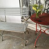 Banc de jardin ancien  à lattes
