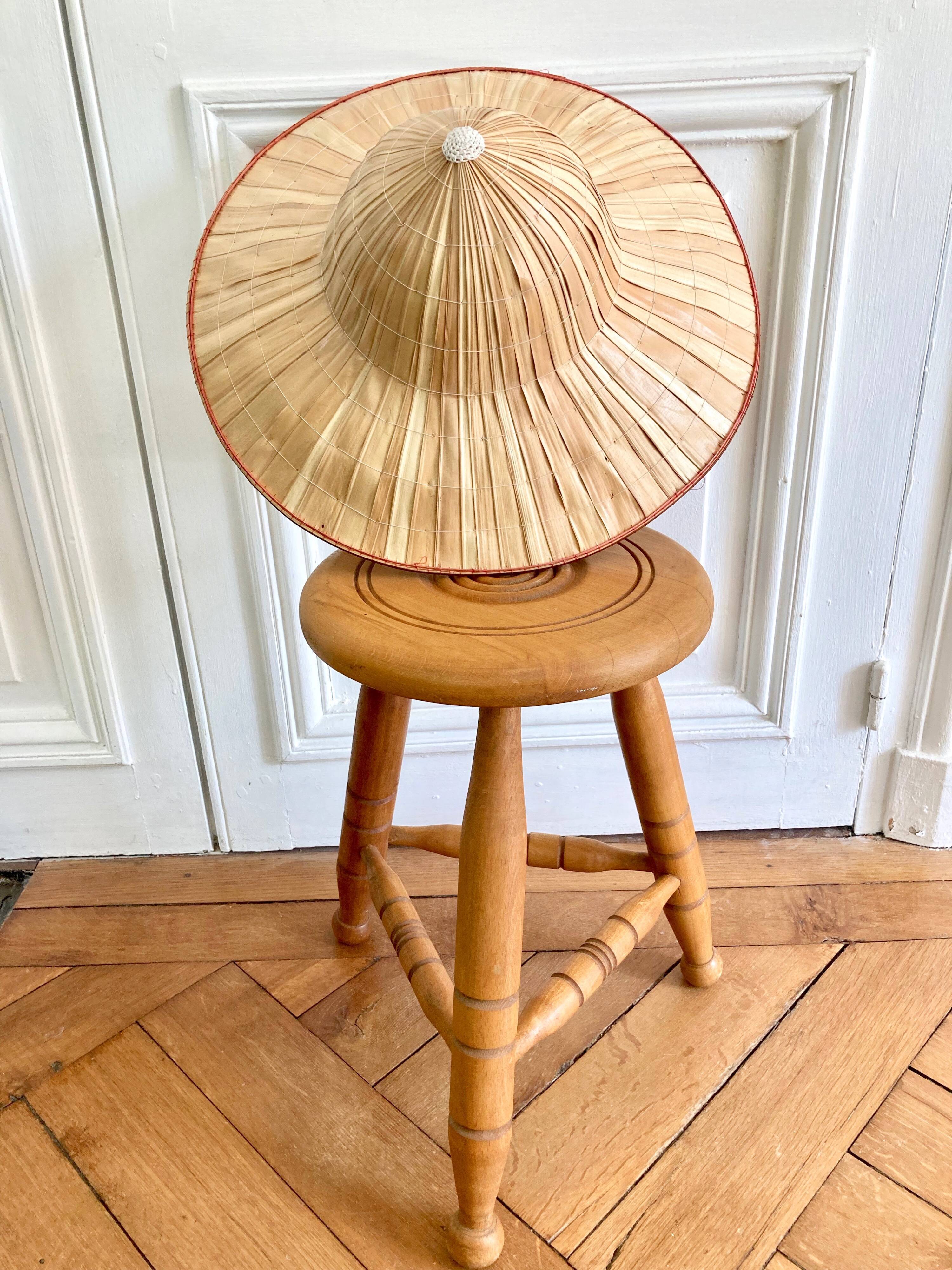 Braided hat wall decoration