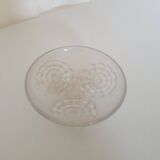 Small polished glass bowl, Art Nouveau period.