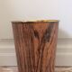 Massilly fake wood lacased paper basket