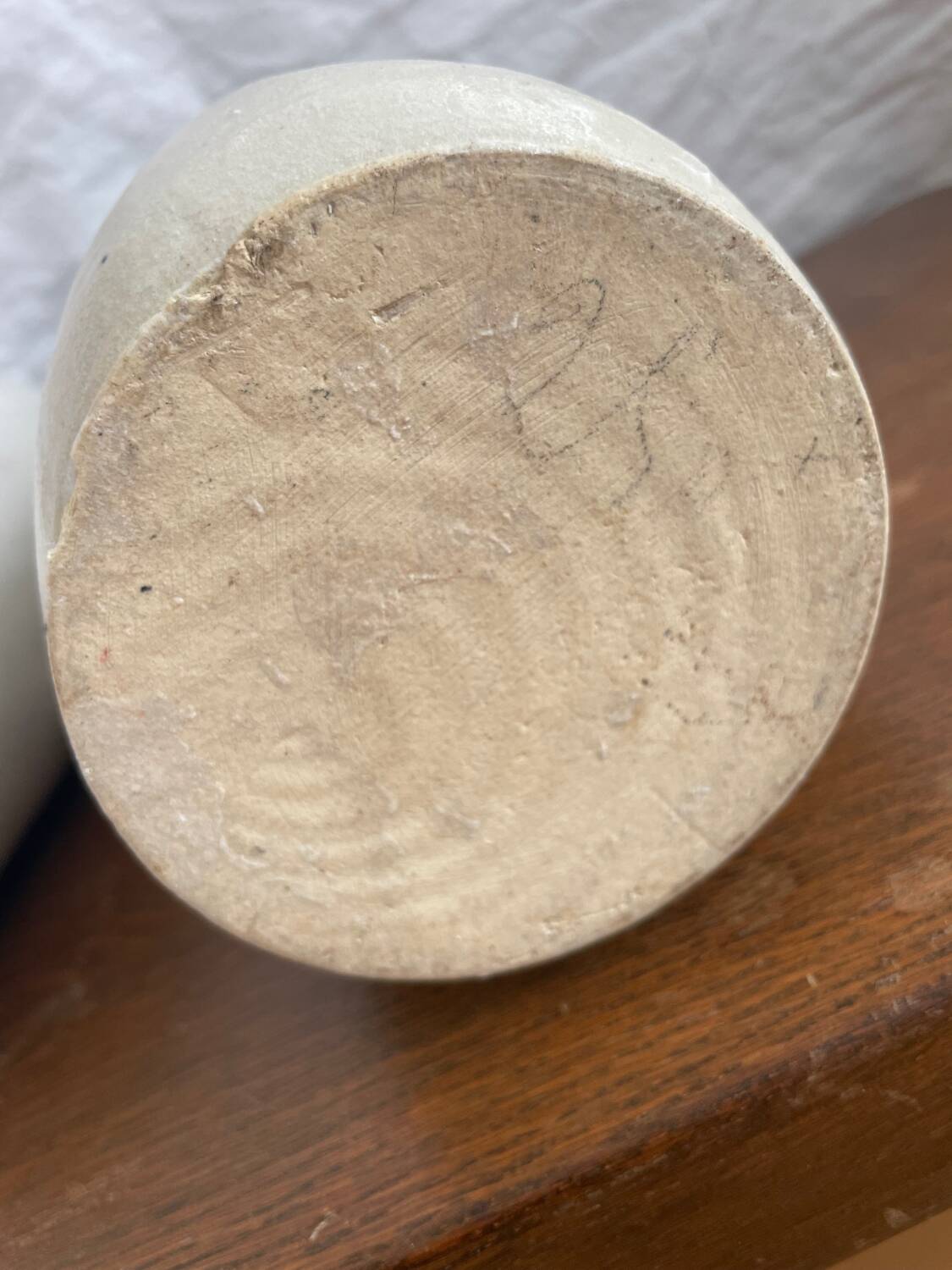 2 old stoneware hot water bottles