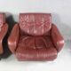 1970s Danish Brown Leather Chairs By Madsen & Schubell