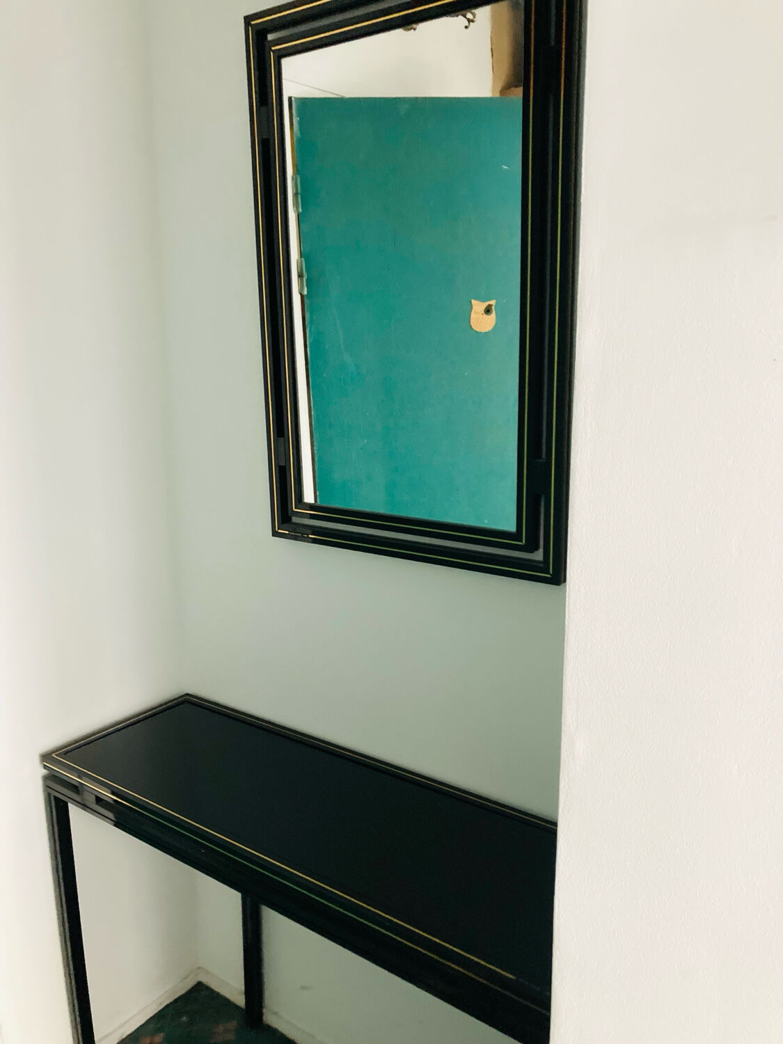 Console and mirror Pierre Vandel