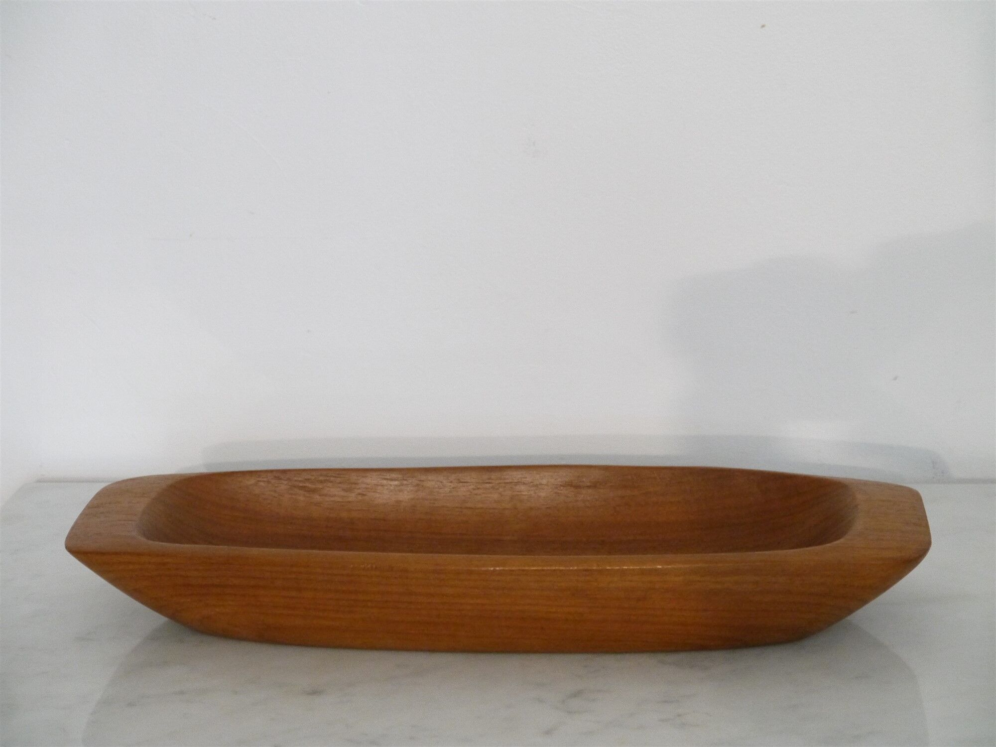Vintage trinket bowl in teak Sweden 1960