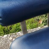 Set of 4 1970s hairdresser chairs in Space Age style.