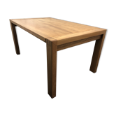 Table en orme massif 2 allonges Maison Regain vers 1970