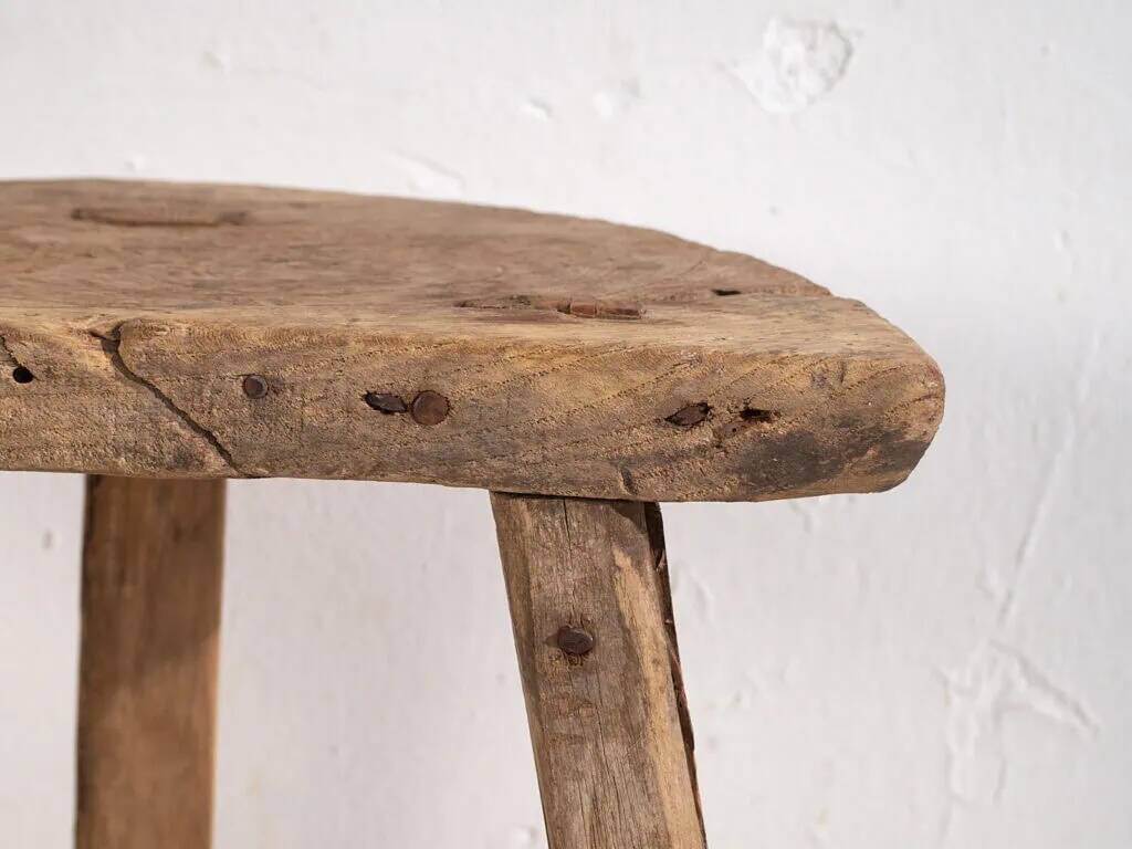 Antique Chinese stool in wood – end of the Qing dynasty (c.1900) #2